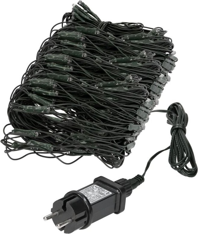 Ecd Germany led Lichternetz mit 320 Warmweiße LEDs, 3x1,5 m, Weihnachten led Lichtervorhang Lichterkette Weihnachtsbeleu...