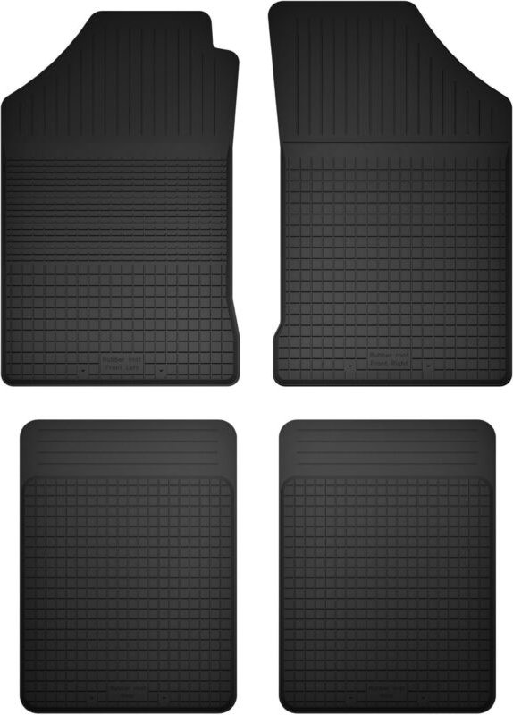 Gummifußmatten für Automatten, 4er-Set, universell passend für: Audi A2 Schrägheck (2000-2005)