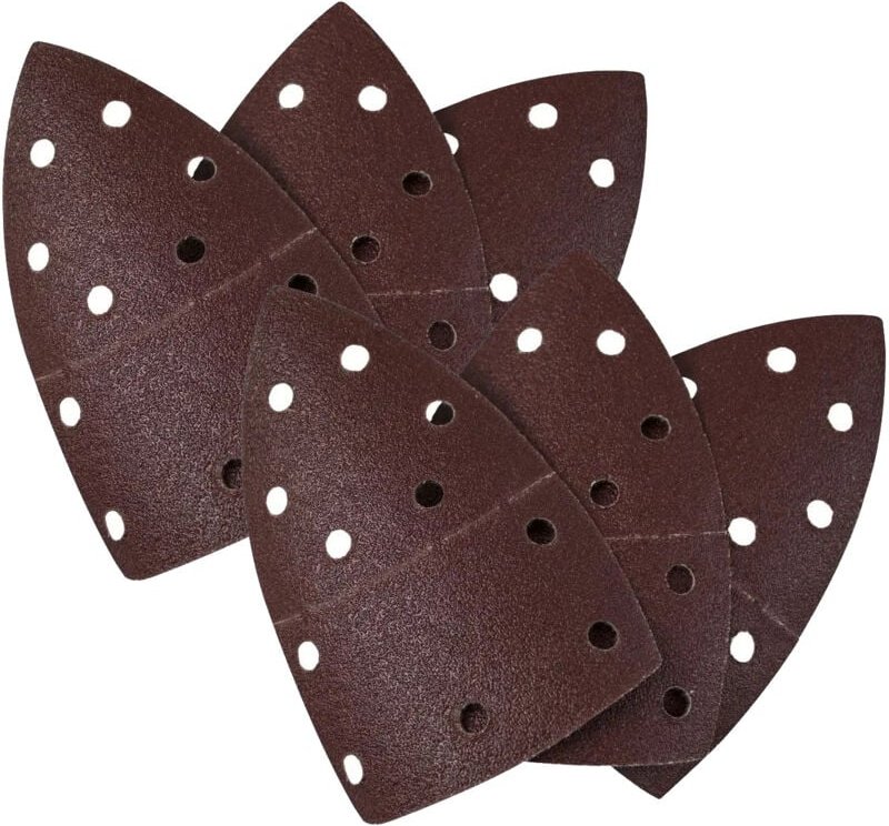 Güde - Delta-Klett-Schleifpapier-Set 102x62x93 mm 6-tlg. K100 K120 K180