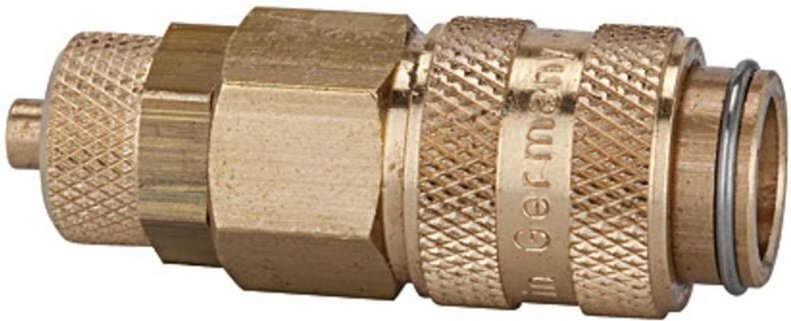 Schnellverschlusskupplung nw 5, ms blank, Schlauchanschluss 8x6 - Riegler