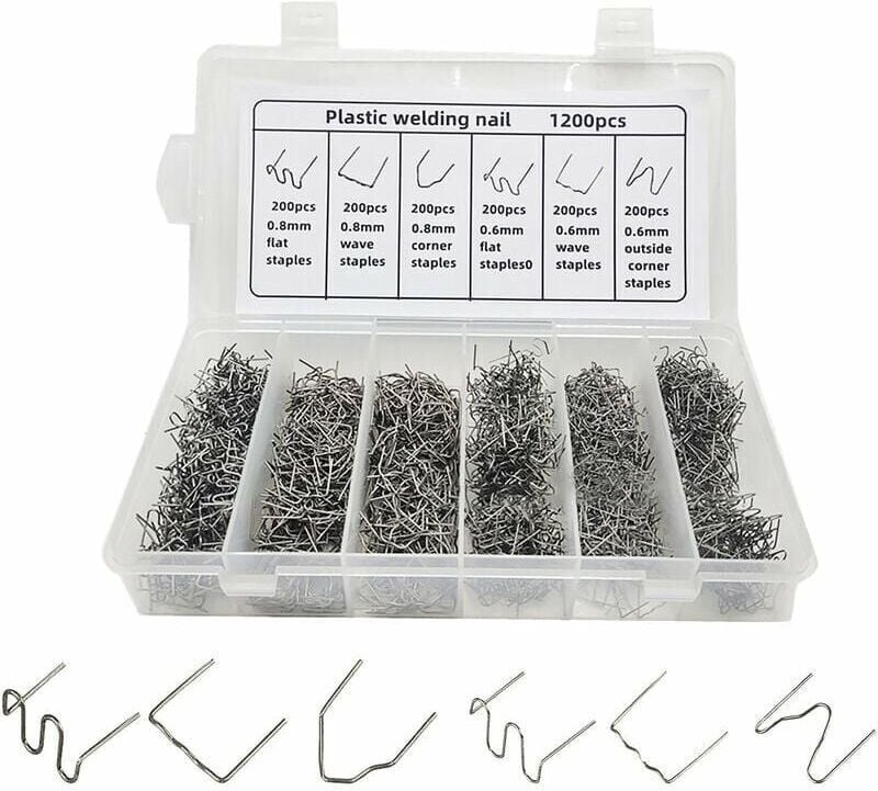 Aimoonsa - Heiße Heftklammern für die Auto-Kunststoffreparatur, für die Schweißreparatur von Autostoßstangen-Kunststoff,...