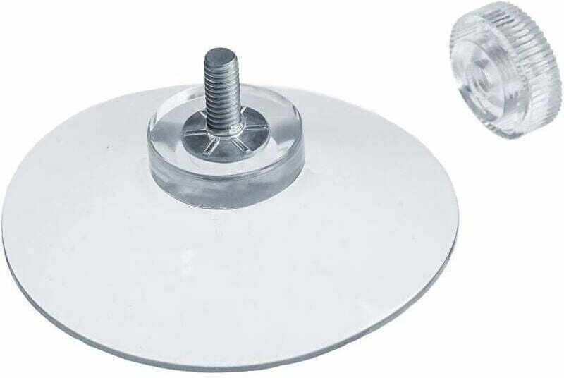 Thumbnail - X Saugnäpfe ø 50 mm mit M4x10mm Gewinde mit Rändelmuttern Transparent - Made in Germany
