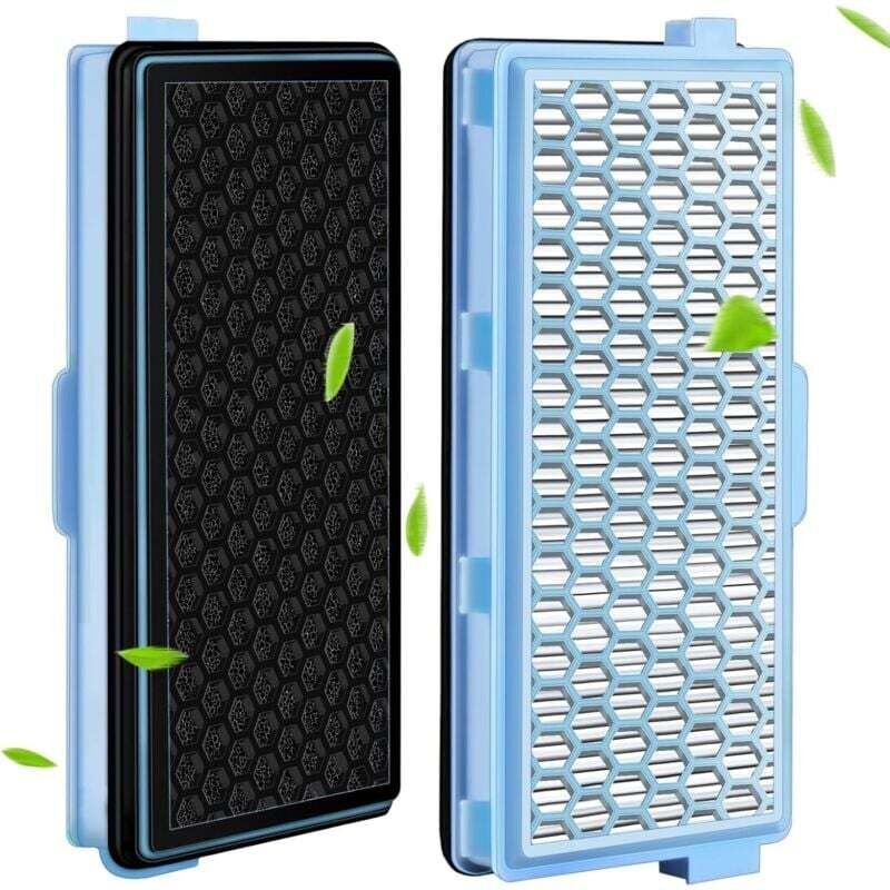 2er-Pack Hepa-Filter für Miele Staubsauger Compact C1 & C2, Complete C2 & C3, S8340, S8000 S6000 S5000 S4000