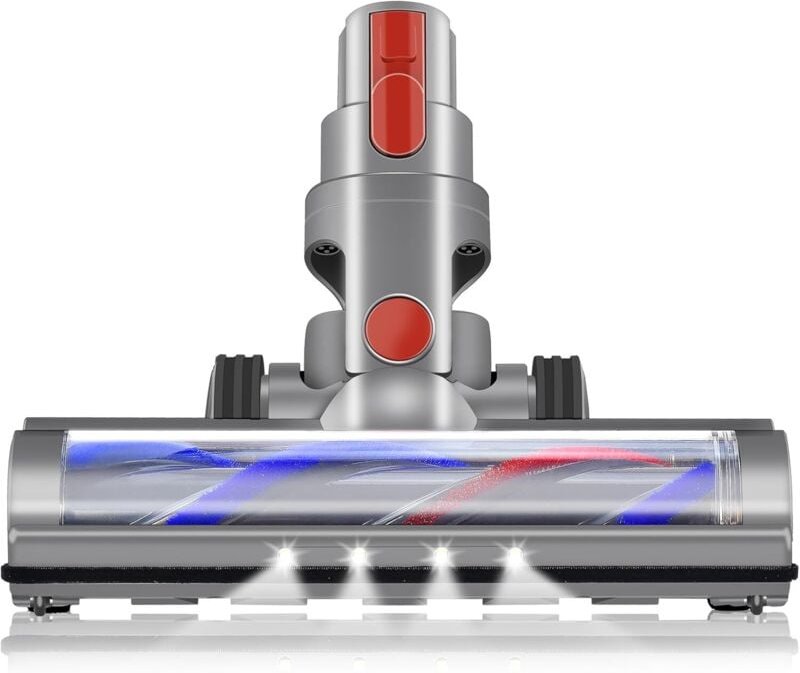 Brosse motorisée avec LED compatible avec Dyson V7 V8 V10 V11 V15 Nettoyage en profondeur et adapté aux sols durs et aux...