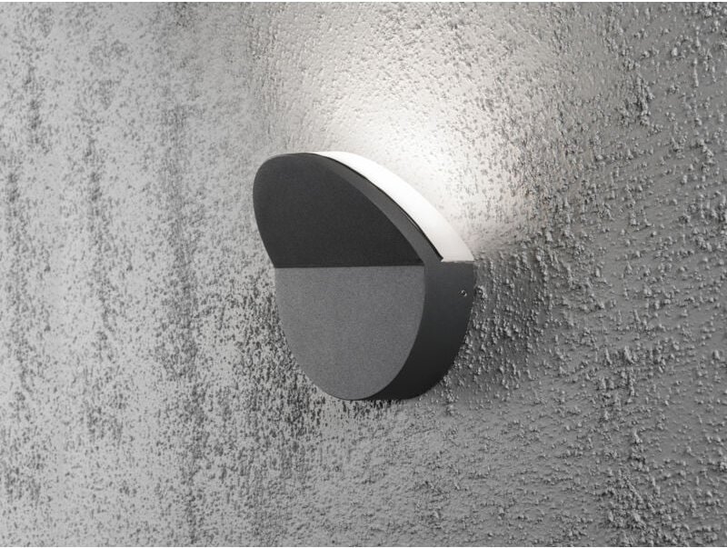 Konstsmide - Elegante Wandleuchte matera, anthrazit, 5 Watt hp-led, 450 Lumen, 3000K