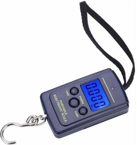 SNQ - Weiheng WH-A01L 40 kg tragbare digitale elektronische Angelwaage, Taschen-Hängewaage mit Hakenwerkzeug-Ersatz für ...