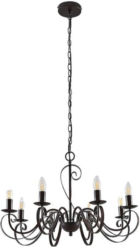 Lucande - Kronleuchter 'Caleb' aus Metall für Flur & Treppenhaus von