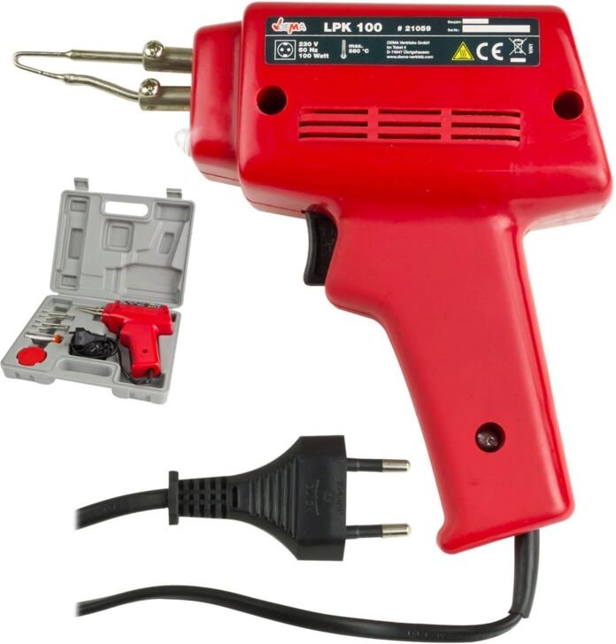 Dema - Lötpistole 100 Watt im Systemkoffer Lötkolben Lötstation Lötgerät