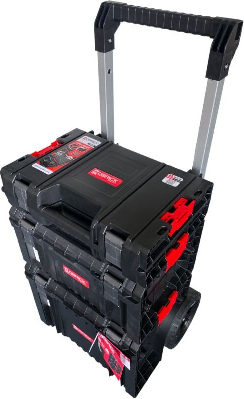 Pro Set 1 2.0 Plus Werkzeugwagen Set + pro Toolcase + pro Toolbox + pro Cart 490 x 400 x 750 mm - Qbrick System