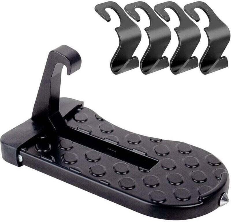 Klappbare Trittstufe für Autotüren, XU, Türhakenpedal, klappbare Dachtrittstufe aus Aluminiumlegierung mit Sicherheitsha...