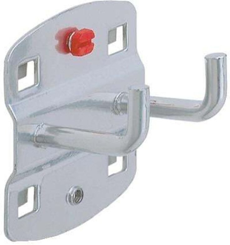 Werkzeughalter Tiefe 75 mm doppelt mit senkrechtem Hakenende