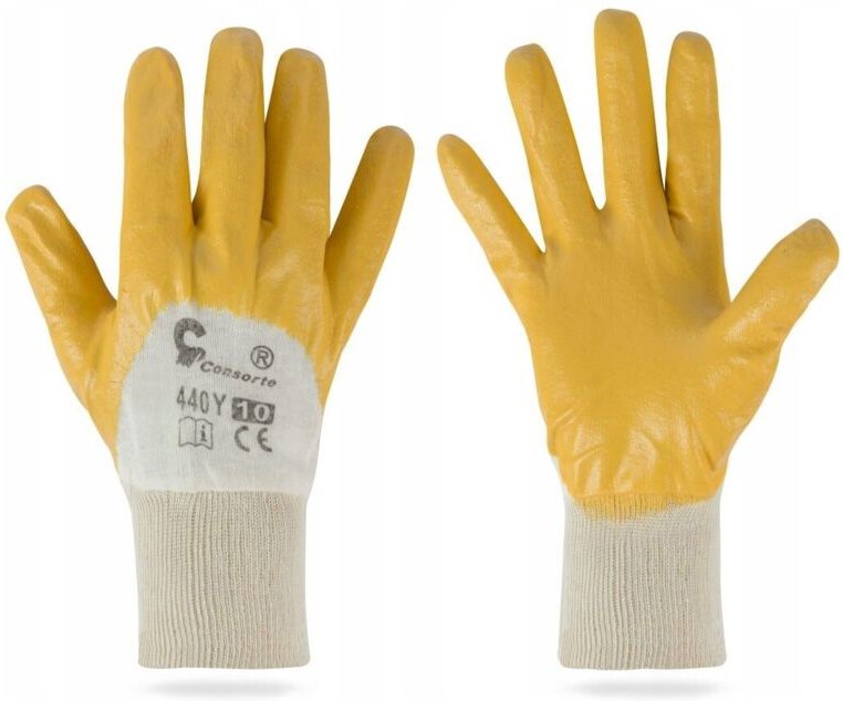 NITRIL-Baumwollhandschuhe Größe 10