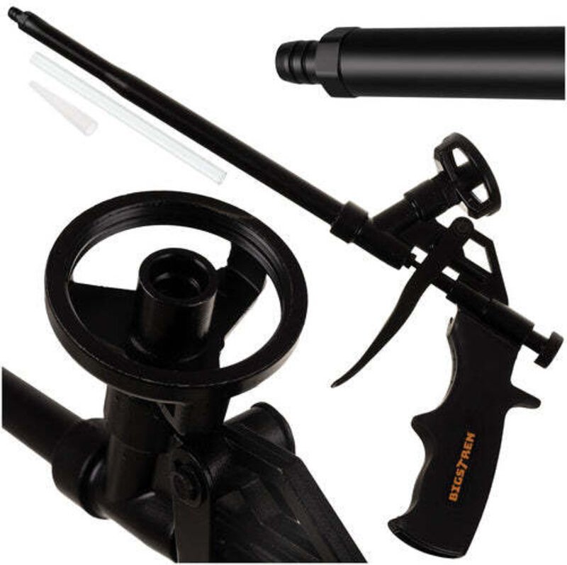 Schaumpistole mit verstellbarem Dosierer, Metallgehäuse, 320 mm