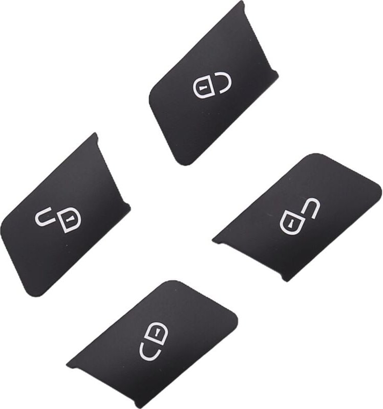 Tlily - 4 StüCke Auto TüR Sitz Speicher Sperre Schalter Taste Aufkleber Abdeckung HüLle Trim für c e ml W204 ZubehöR Tei...