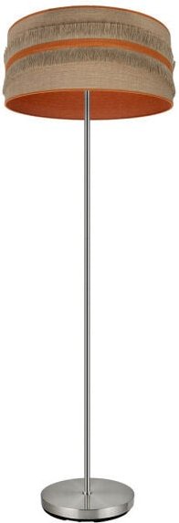 Fabrilamp - Boden Wohnzimmer Natalia 1xe27 Niquel/sac-orange 164x40x40 Cm