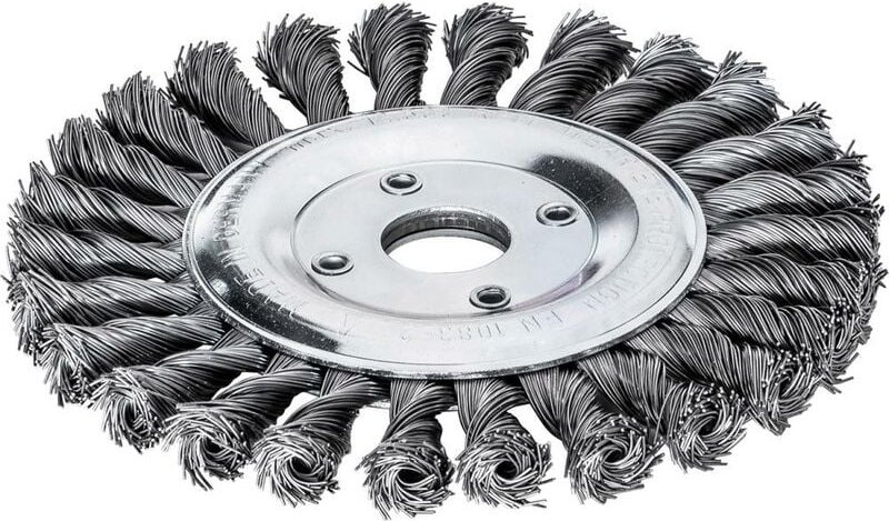 FP - lessmann Rundbürste Stahldraht 178x14mm, gezopft 0,5mm