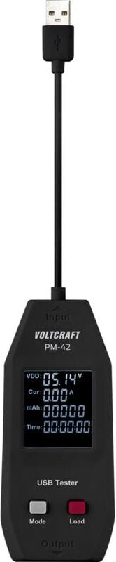Voltcraft - PM-42 usb Typ a Tester mit Zuschaltung von Last