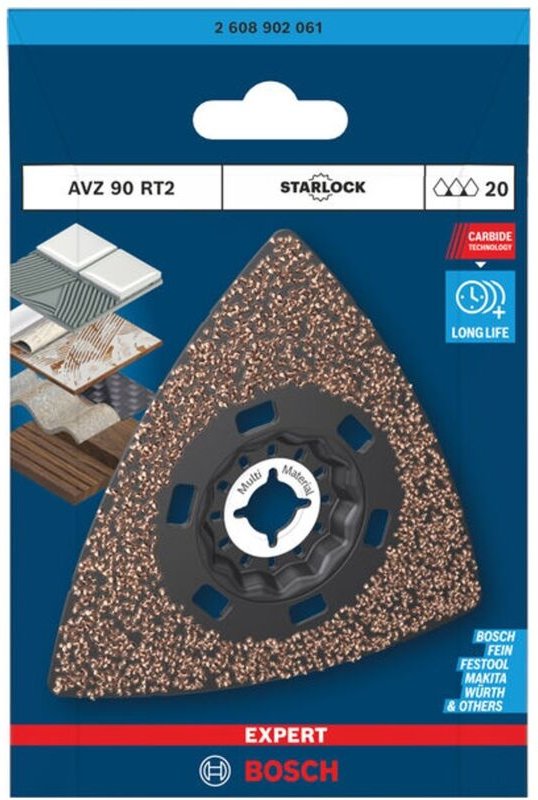 Bosch EXPERT Schleifplatte AVZ 90 RT2, 90 mm