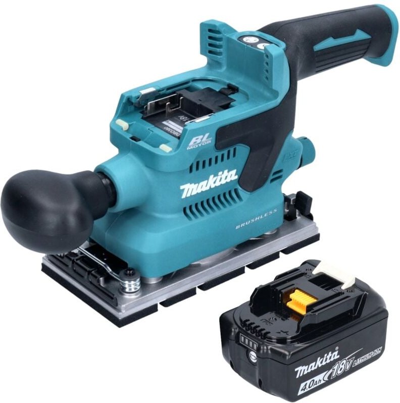 Dbo 380 M1 Akku Schwingschleifer 18 v 93 x 185 mm Brushless + 1x Akku 4,0 Ah - ohne Ladegerät - Makita