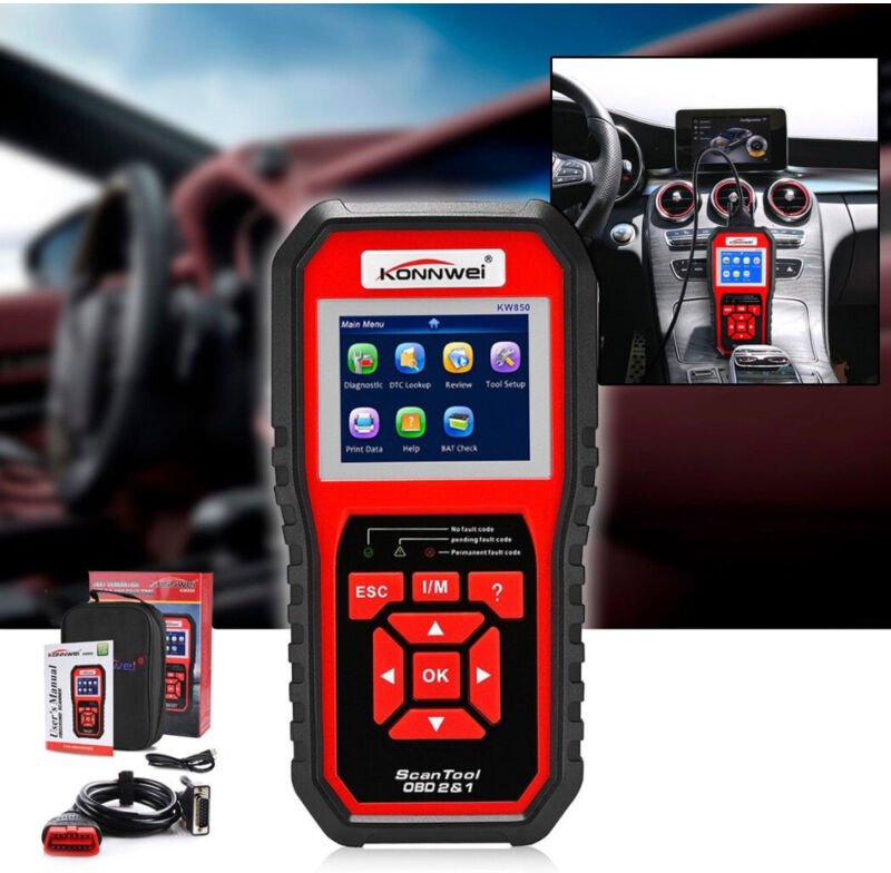 Trade Shop Traesio - Trade Shop - tester OBDII/OBD2 eobd diagnostische code KW850 diagnosi auto odb OBD2 -