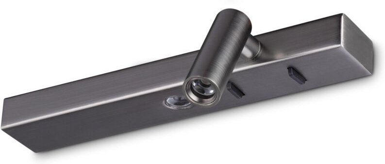 Bonne nuit LED-Lesewandleuchte Right Nickel 3000K - Ideal Lux
