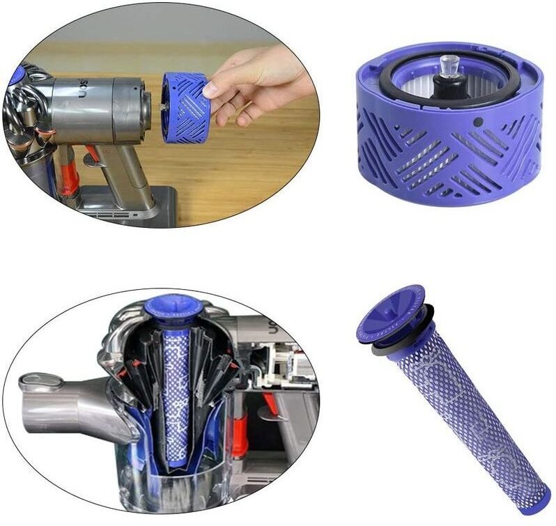 HEPA-Filter für V6 und kompatibler Ersatz-Vorfilter für Dyson Staubsauger DC58, DC59, DC61, DC62, DC74, V6, V7, V8