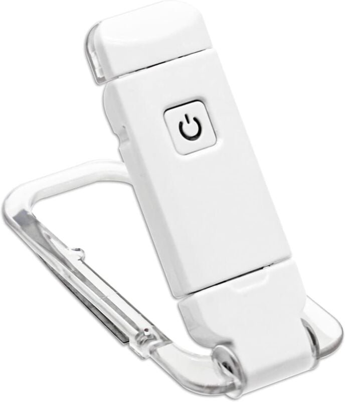 Ersandy - Leselampe, wiederaufladbare USB-Clip-Lampe, flexibler und tragbarer Clip, weiches Licht für die Augen, kompakt...