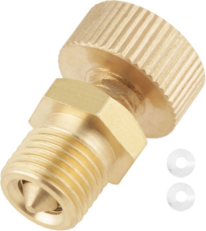 10 x 1mm Messing-Entlüftungsventilschraube Walfront Messing-Entlüftungsschraube für Hochdruck-Elektropumpenzubehör 1 Stü...