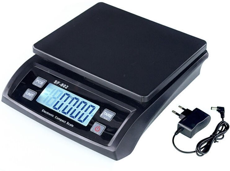 Präzisionswaage für Pakete bis 30 kg, ideal für Versand und Lagerung, Einheiten: kg/lb/oz, hintergrundbeleuchtetes LCD-D...