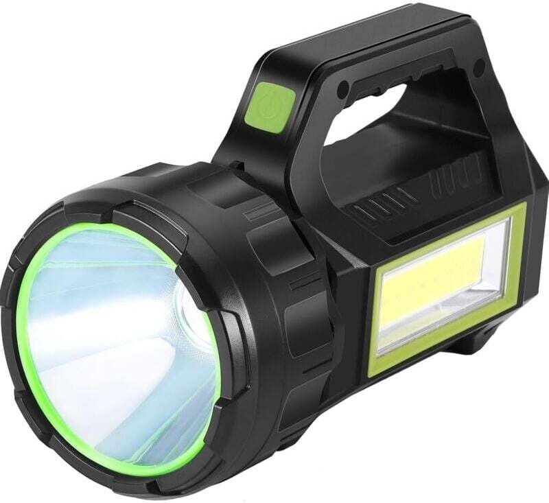 Mumu - Handfackeln led Superhelle Taschenlampe Solar- und USB-aufladbarer LED-Suchscheinwerfer 7 Beleuchtungsmodi Handfa...