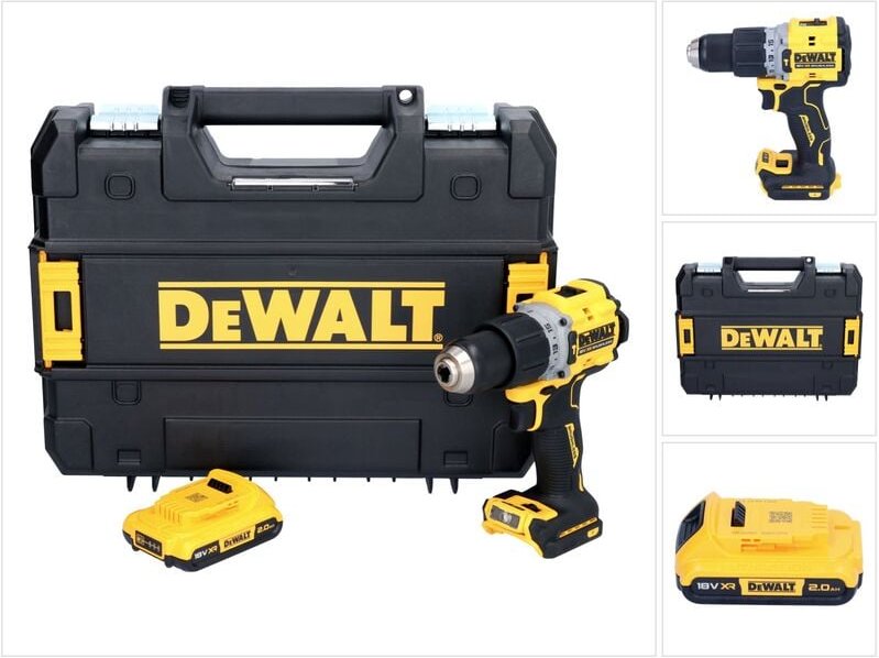 Dcd 805 nt Akku Schlagbohrschrauber 18 v 90 Nm Brushless + 1x Akku 2,0 Ah + tstak - ohne Ladegerät - Dewalt