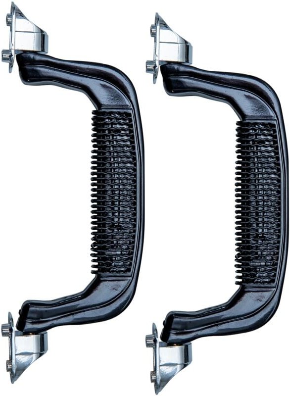 14972-02 Koffergriff 2er Set, 19 x 7 cm, schwarz - HMF