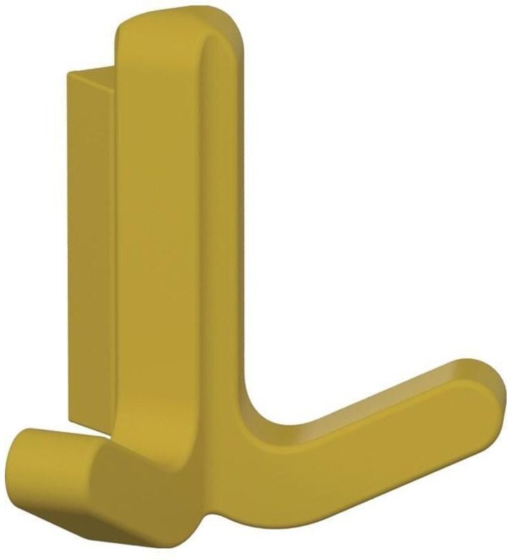 Doppelhaken Serie 477 matt, elastisch Kunststoff (tpu) 18 senfgelb Höhe 69 mm