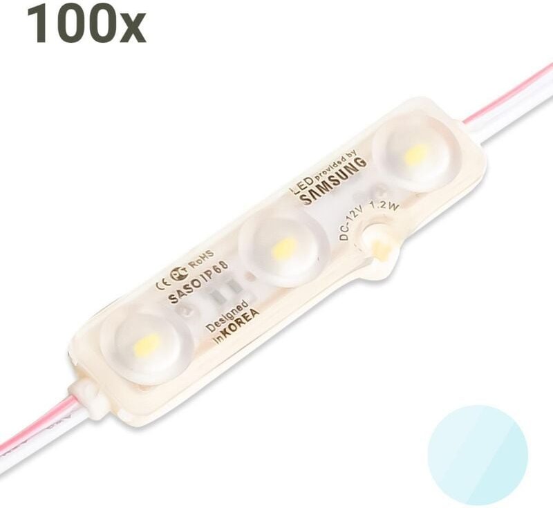 LED Modul 6000K 1,2W 160° 12V IP66 (100 Stück VPE)