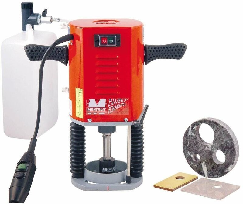 Montolit - elektro standbohrmaschine für wassergekühlte diamantfräser bimbo 400 w