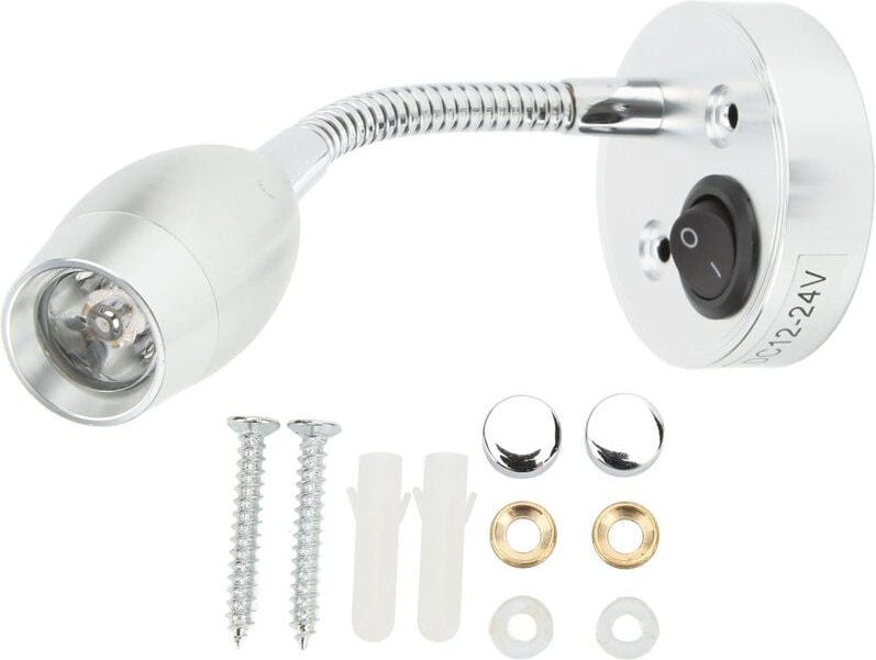 Jeffergarden Wohnmobil-LED-Licht, 12-24 V, Nachttisch-Leselampe für Boote, verstellbare Wandmontage, Kabinenkarte, neutr...