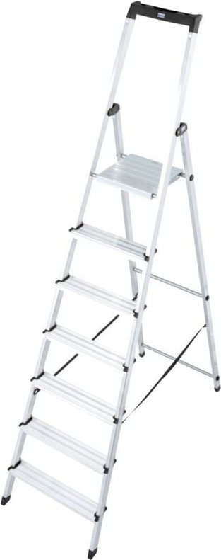 Krause - Monto Aluleiter Stehleiter Klappleiter Haushaltsleiter Stufenstehleiter