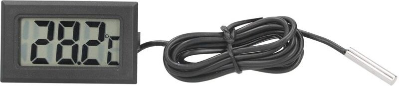 Elektronisches Thermometer, eingebautes elektronisches Thermometer, Mini-Digitalthermometer, 24-Stunden-Außentemperaturm...