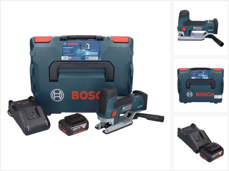 Thumbnail - Bosch gst 18V-155 sc Professional Akku Stichsäge 18 v + 1x Akku 5,0 Ah + Ladegerät + L-Boxx