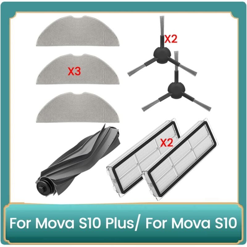 8-teilige Ersatzteile für S10 Plus/Staubsauger