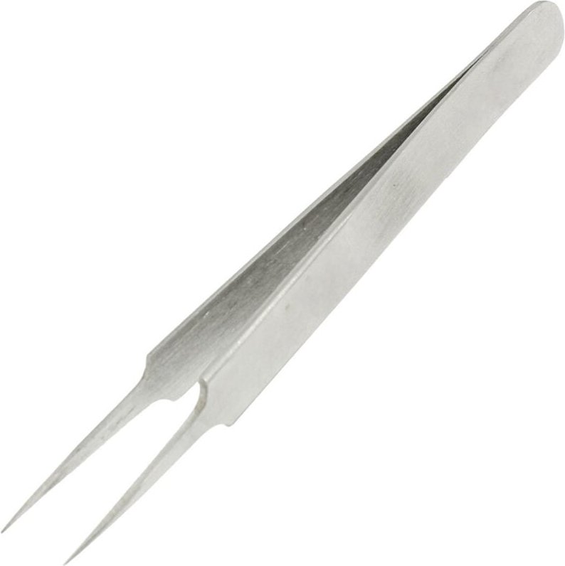 R) Mini Pointy Tip Edelstahl poliert Gerade Pinzette 11cm