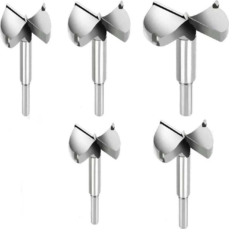 Aktion, 5 Stück Holzbohrer, Holzsenker, ø 35 mm, 40 mm, 45 mm, 50 mm, 60 mm, hochwertige Legierungsbohrer für die Herste...