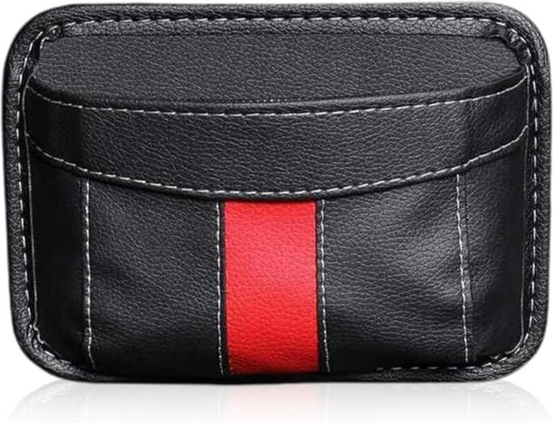 Ahlsen - Mini-Leder-Organizer, Autositz-Seiten-Organizer, automatische Aufbewahrungs-Seitentasche, zum Organisieren von ...