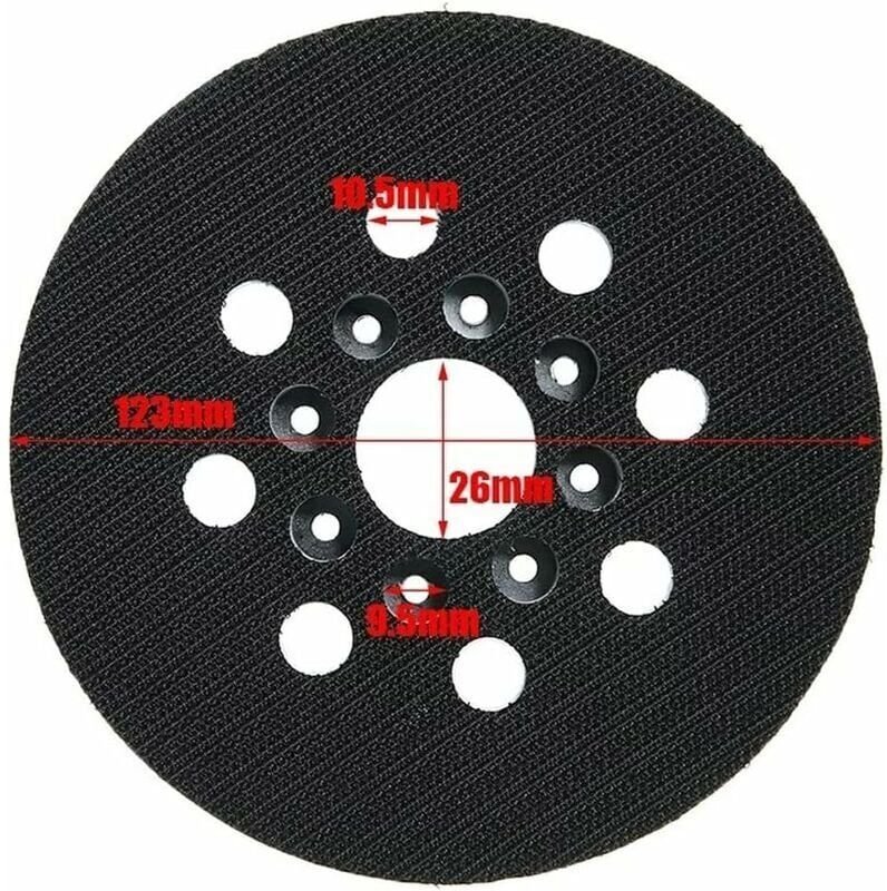 2er-Pack 5-Zoll-8-Loch-Ersatzschleifpads, kompatibel mit Bosch gex 125-1 ae, pex 220 a, pex 220 ae