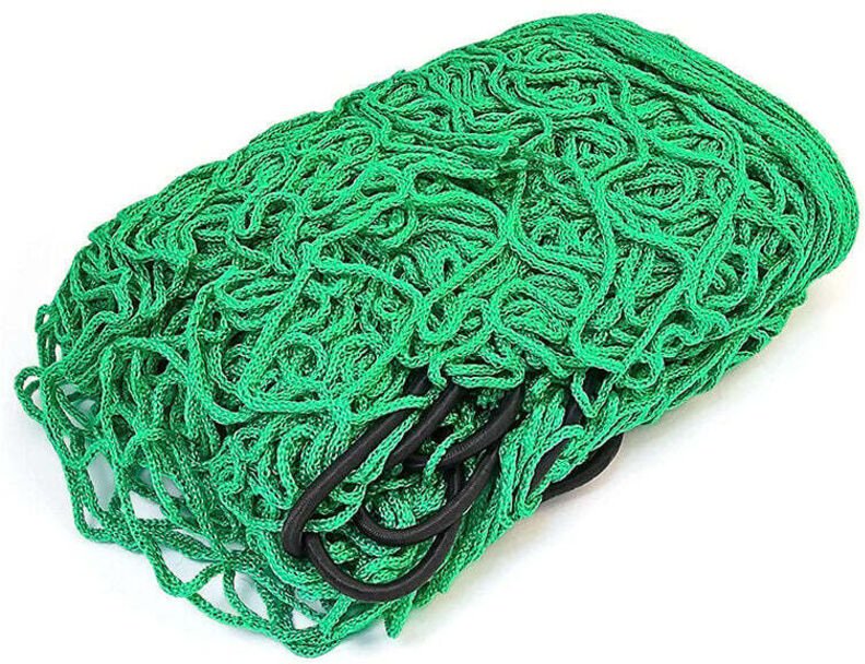 Linghhang - Anhängernetz 2 x 3 m - Aufhängenetz mit Gummispanner für optimale Ladungssicherung - Anhängernetz mit elasti...