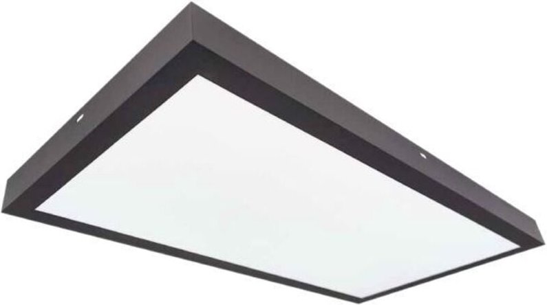 GSC - LED-Flächenleuchte Kisongo Oberfläche 24W 6000K Schwarz 60x30cm
