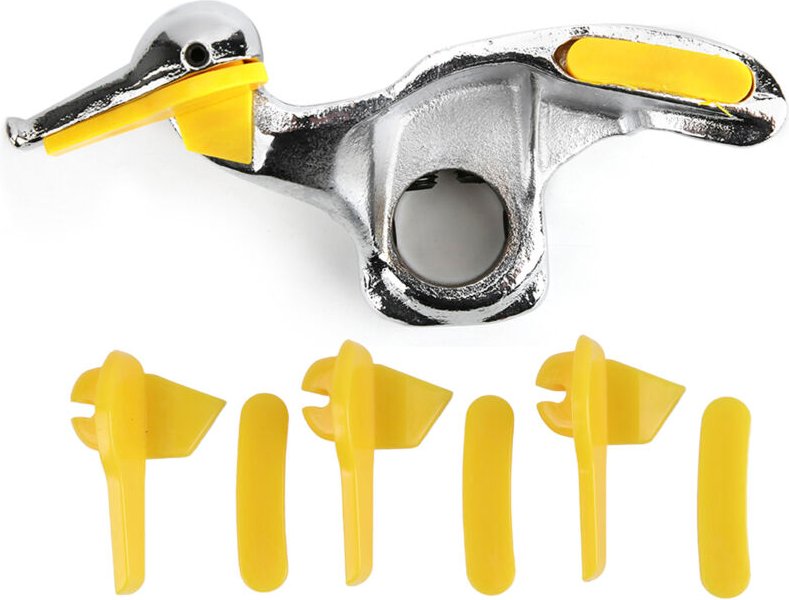 ACOGEDO Reifenmontierwerkzeug aus Edelstahl mit Entenkopf-Halterung und Schutzpolstern (28 mm) – entwickelt für einfache...