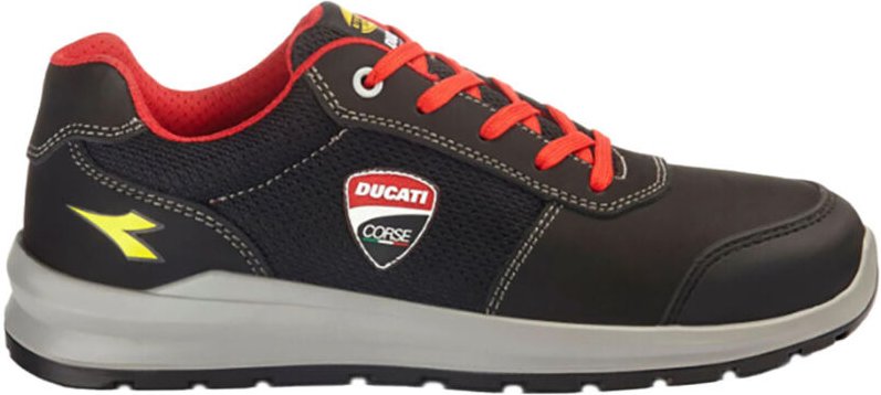 Diadora - Sicherheitshalbschuhe ducati speedy race S1PS fo sr sc met free - Schwarz/Rot 46