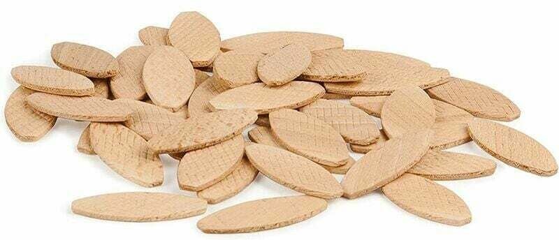 Montage-Lamellen-Sortiment Typ Lamello 20, 100 Stück/Größe Massivholzlamellen aus Buche Ideal für Holzfräse/Lamellenfräs...