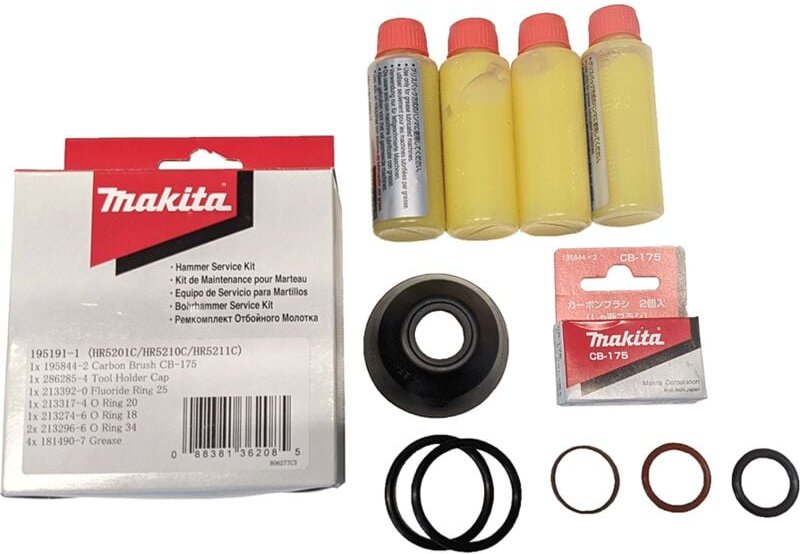 MAKITA ABBRUCHHAMMER WARTUNGSSET HR5201C/5210/5211 Cod. 195191-1